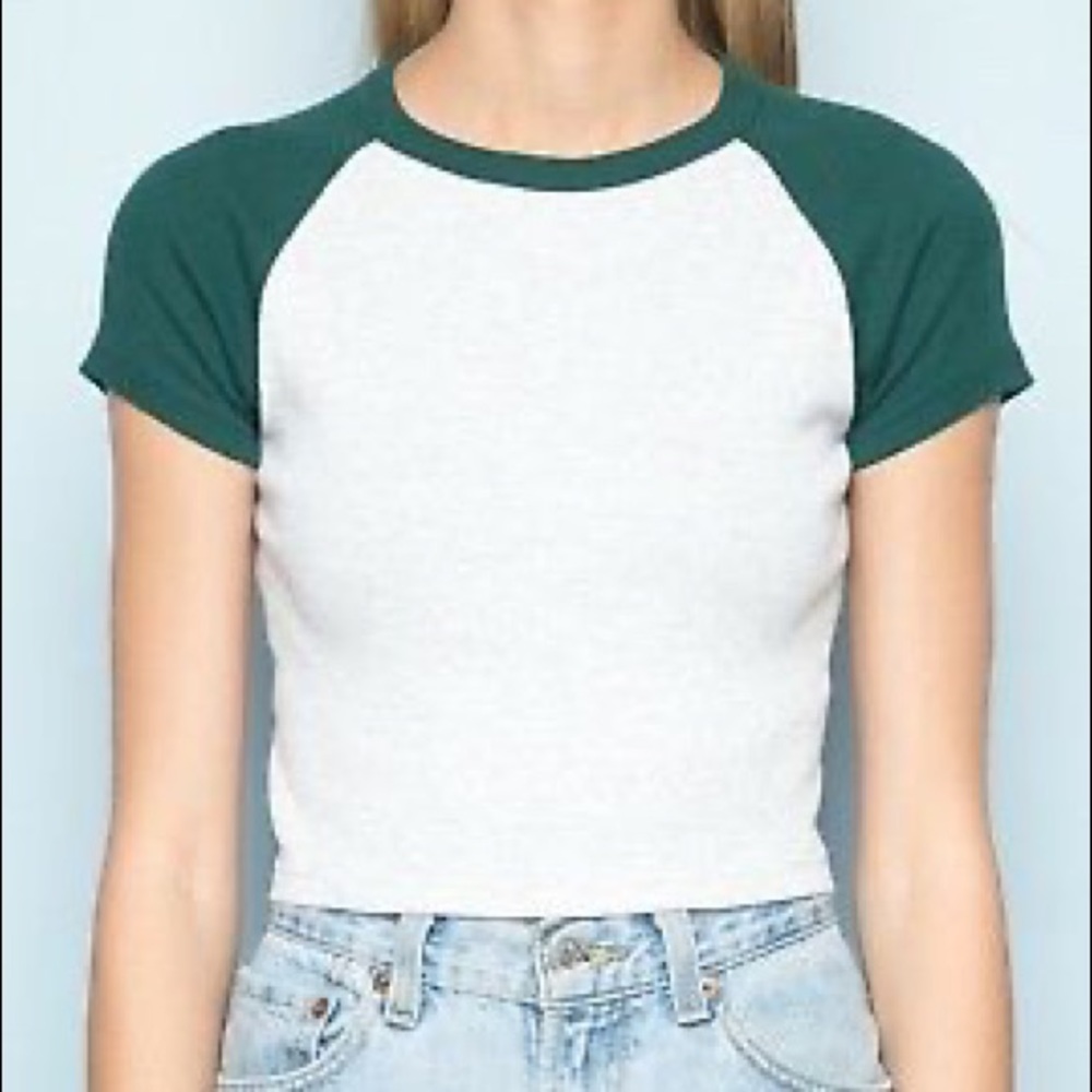 forest green and gray bella top